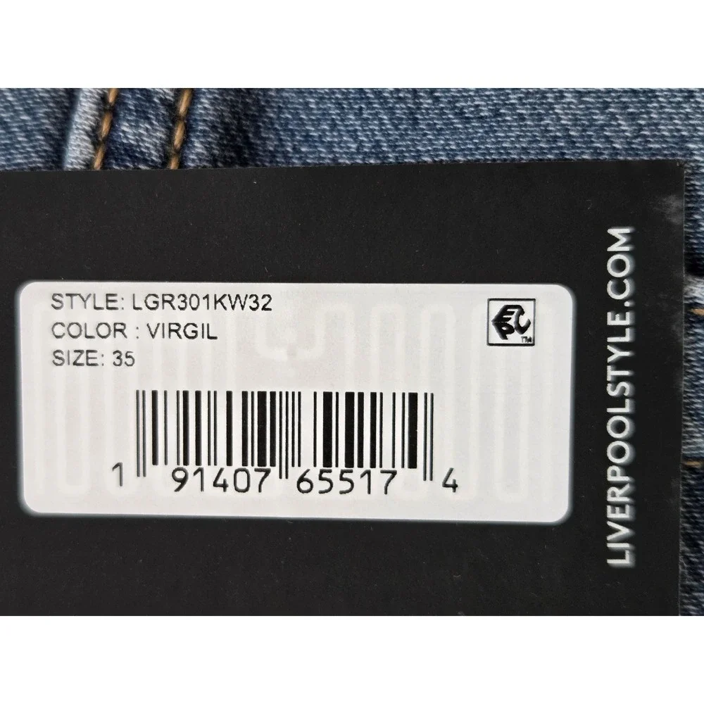 Men's Blue Washed Jeans - Classic Straight Fit